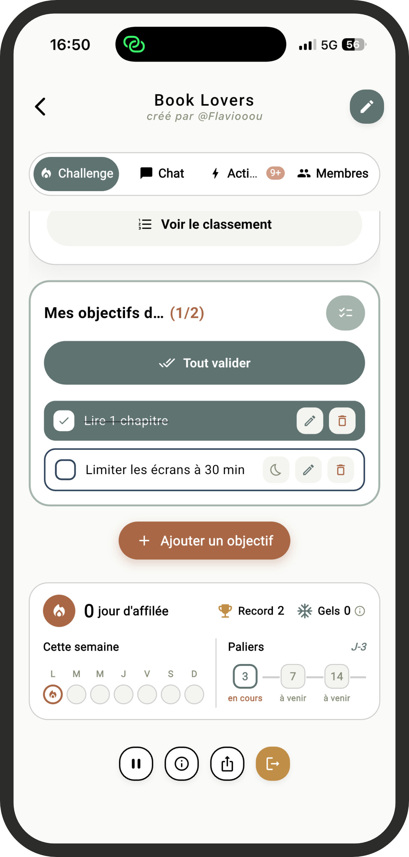 Challengiz — Série & étoiles